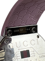 Gucci Women's Swiss Digital Watch with Pink Rubber Strap
