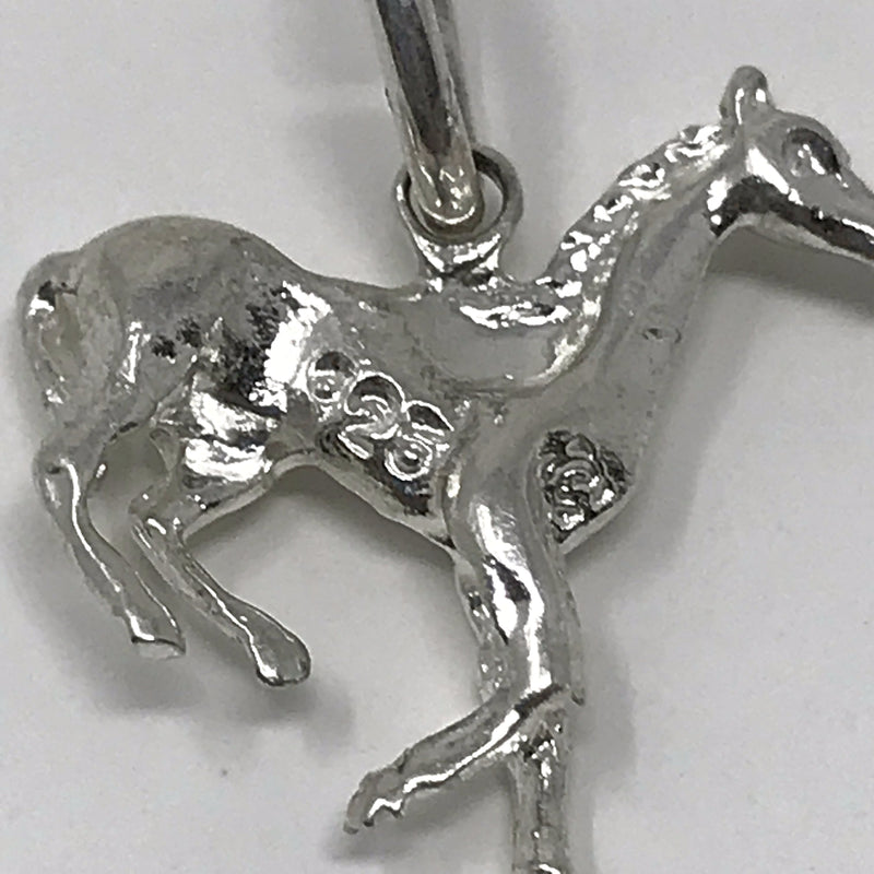 Vintage Sterling Silver Running Horse Charm/pendant