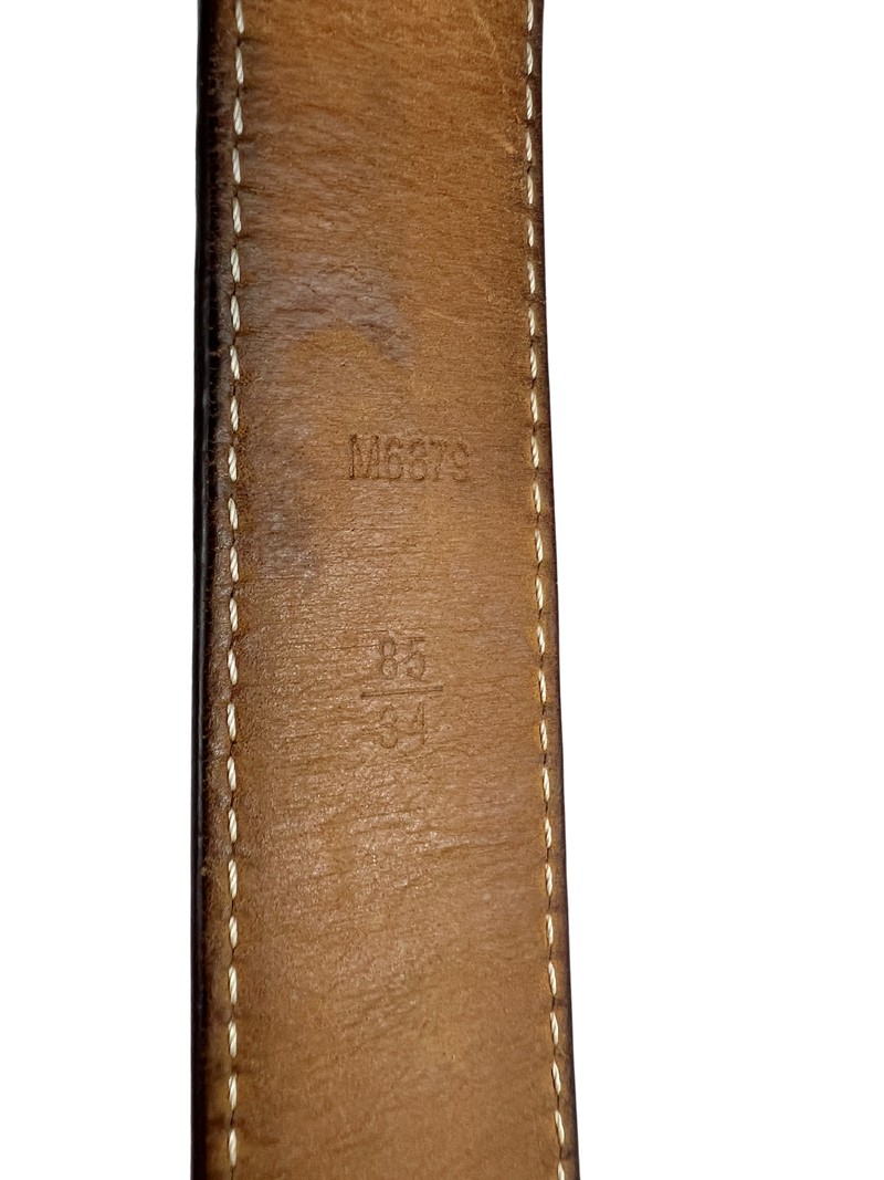 Louis Vuitton Monogram LV Frame Belt, Size 85 cm/33.5 in