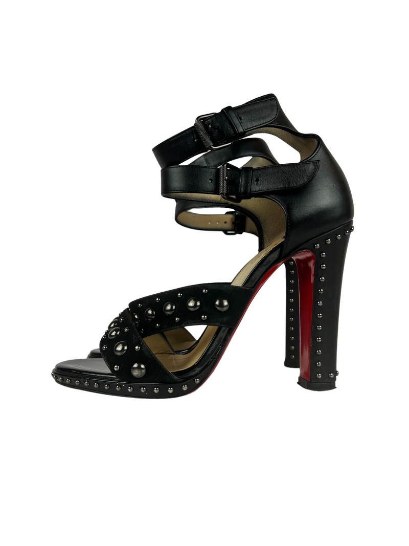 Christian louboutin top studded heels