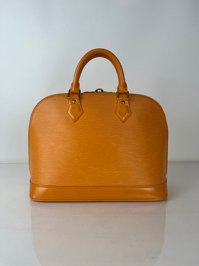 Louis Vuitton Epi Leather Alma PM in Orange