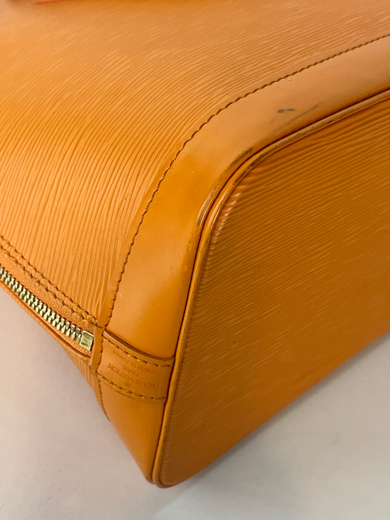 Louis Vuitton Epi Leather Alma PM in Orange