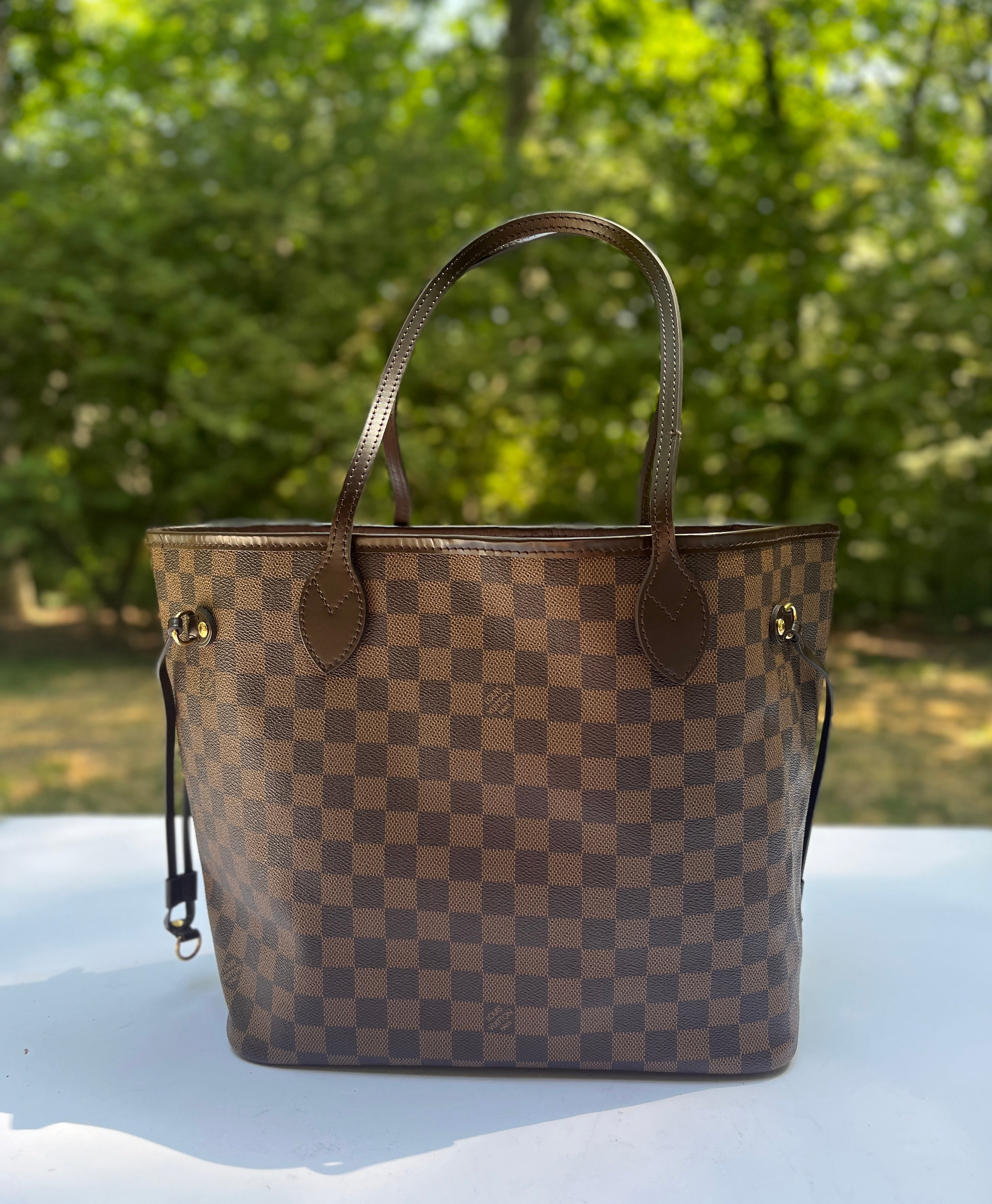 Auth LOUIS VUITTON 3-Way Trevi PM in Damier Ebene Leather w/ crossbody  strap