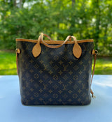 Louis Vuitton Monogram Neverfull MM with Beige