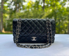 Chanel Lambskin Leather Double Flap Medium – Chicago Consignment