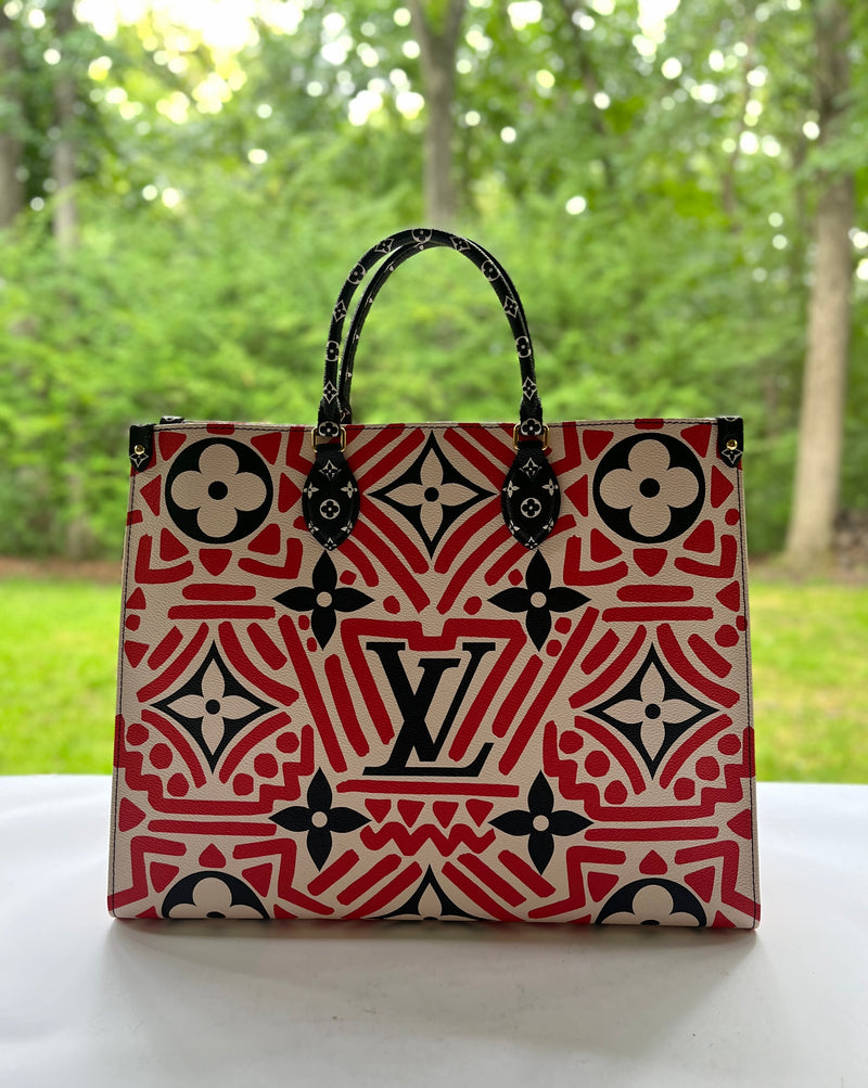 Louis Vuitton Monogram Giant Crafty Onthego GM in Cream Red – Chicago  Consignment