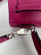 Hermes Epsom Leather Kelly 25 with Palladium Hardware in Magnolia
