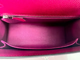 Hermes Epsom Leather Kelly 25 with Palladium Hardware in Magnolia