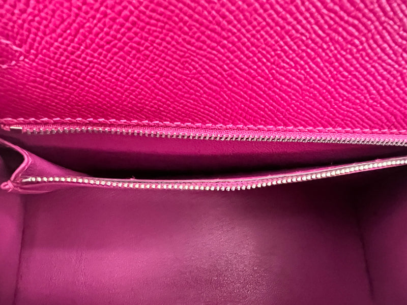 Hermes Epsom Leather Kelly 25 with Palladium Hardware in Magnolia