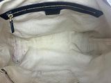 Gucci Beige and Blue GG Canvas and Leather Medium Vintage Web Hobo