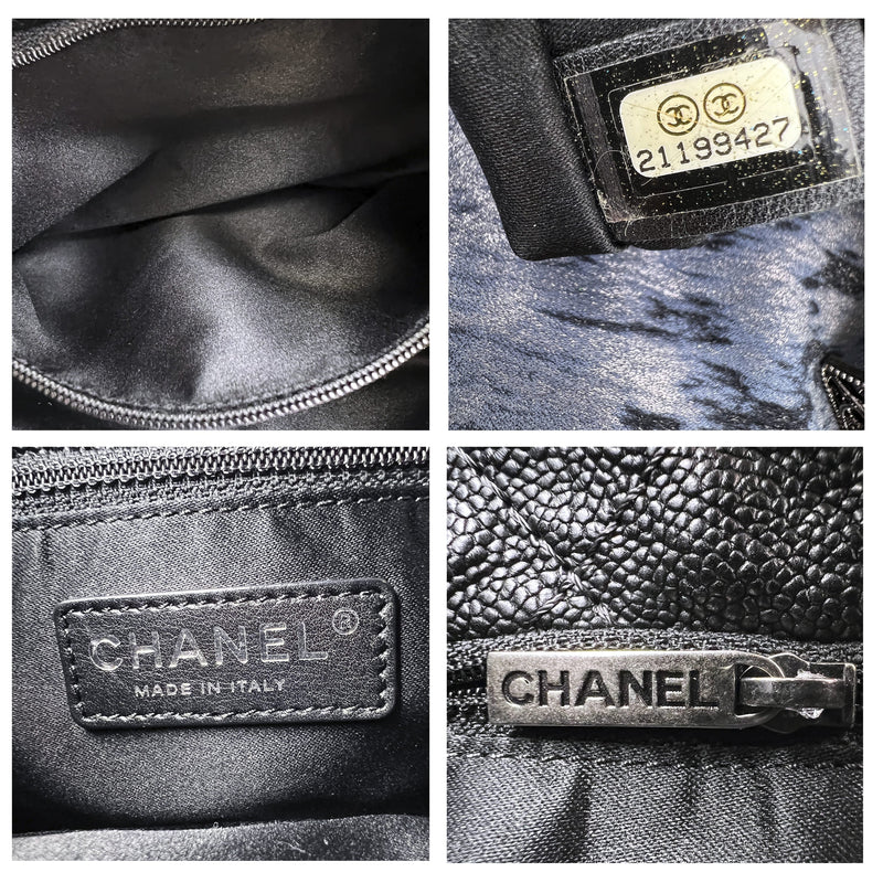 Chanel Caviar Leather with Painted Horse Hair Hobo