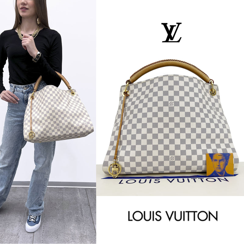 PRELOVED Louis Vuitton Artsy Damier Azur MM Shoulder bag 012723 –  KimmieBBags LLC