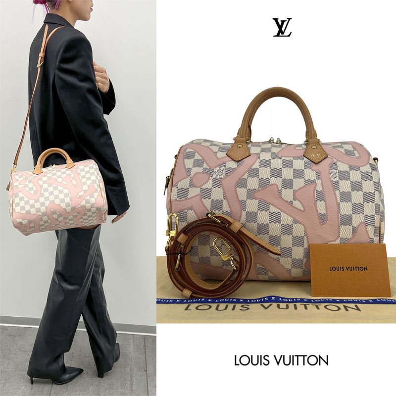 Louis Vuitton Limited Edition Damier Azur Tahitiennes Speedy Bandoulie –  Chicago Consignment