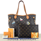 Louis Vuitton Limited Edition Monogram Canvas Love Lock Neverfull MM