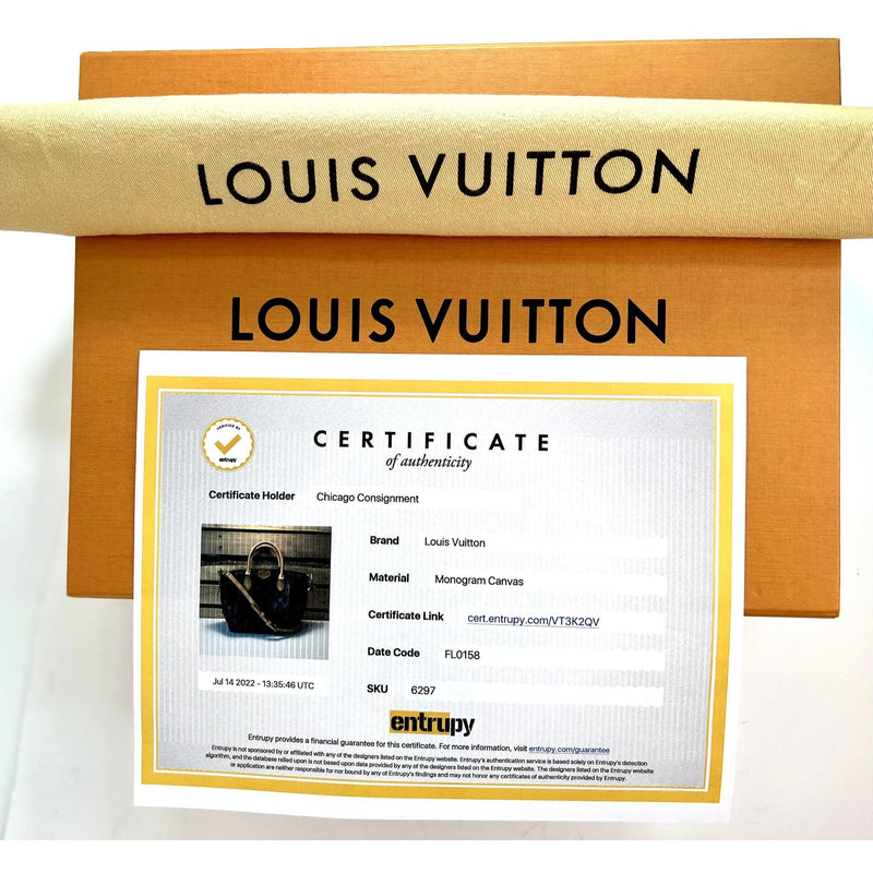 Authentic Louis Vuitton Monogram Turenne PM Satchel Shoulder Handbag M48813