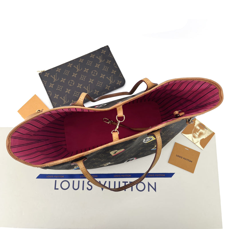 Louis Vuitton Limited Edition Monogram Canvas Love Lock Neverfull MM