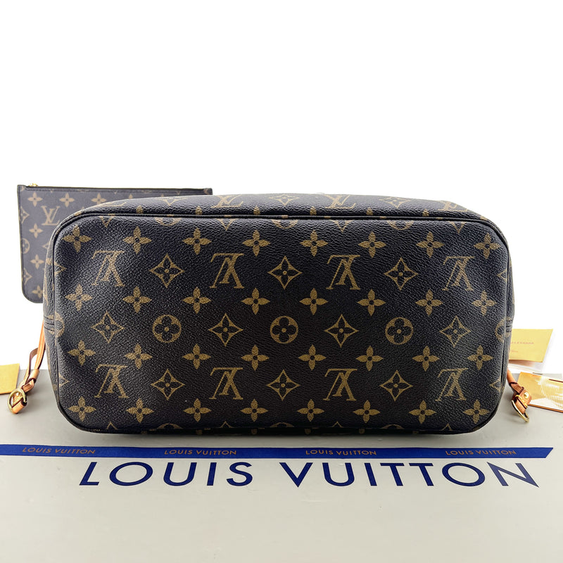 Louis Vuitton Monogram Canvas S-lock Gold Hook Closure Ladies
