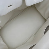 Hermes Clemence Leather Birkin 35 in White with Palladium HW