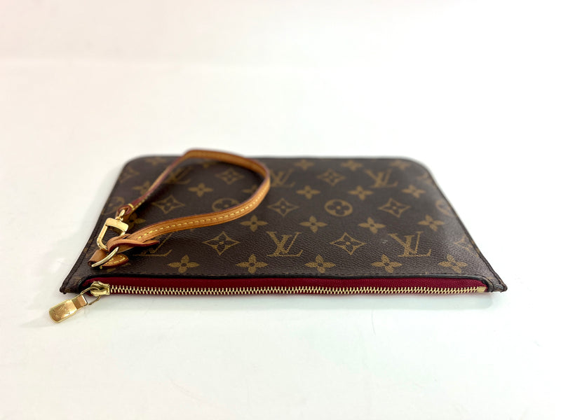 Louis Vuitton Monogram Neverfull GM Pouch Only with Dark Pink Interior