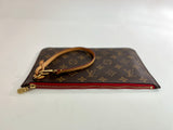 Louis Vuitton Monogram Neverfull GM Pouch Only with Red Interior
