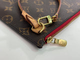 Louis Vuitton Monogram Neverfull GM Pouch Only with Red Interior