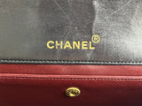 Chanel Quilted Lambskin Leather Matelasse Single Flap Medium in Black