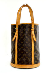 Louis Vuitton Monogram Bucket GM Shoulder Handbag