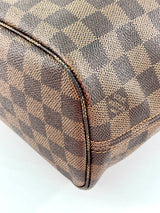Louis Vuitton Damier Ebene Neverfull PM with Red Interior