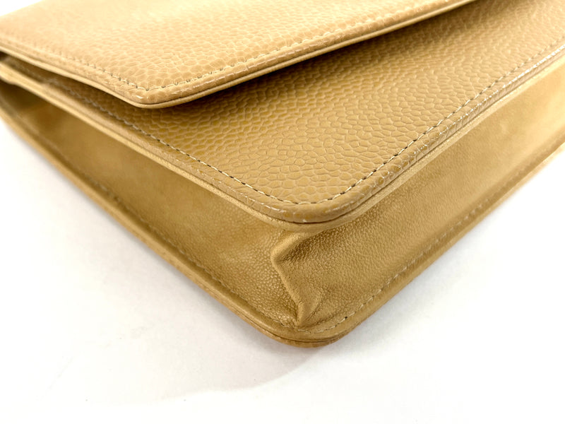 Chanel Caviar Leather WOC in Beige with GHW