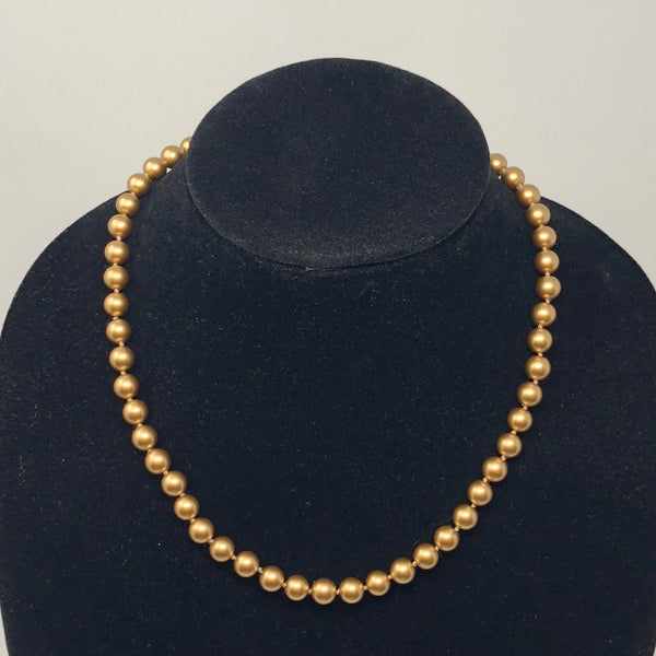 Carolee Round Gold Ball Necklace