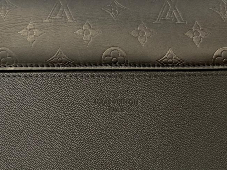 Brown Louis Vuitton Monogram Cuir Plume Very Zipped