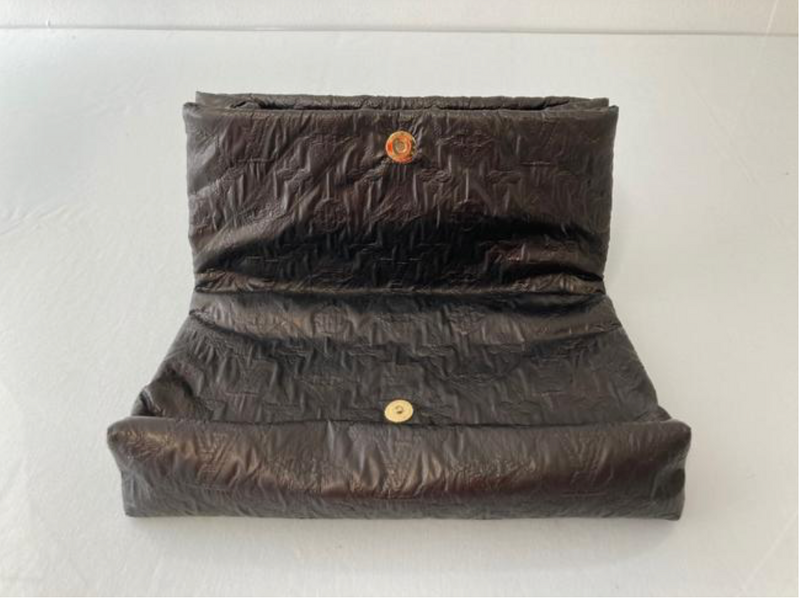 Limelight leather clutch bag