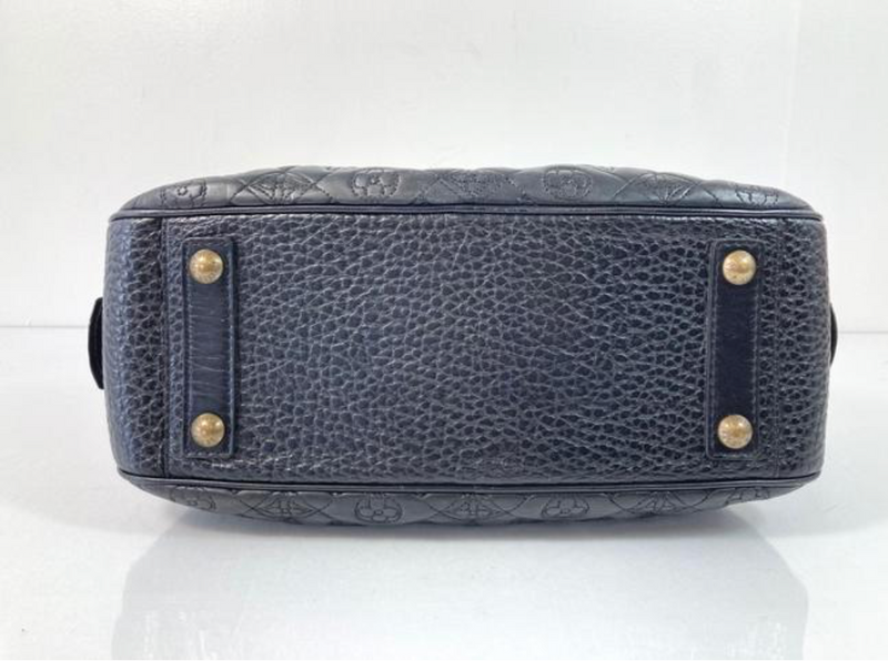 Louis Vuitton Vienna Leather Mizi In Black Satchel Tote Handbag