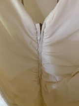 CHANEL Body Con Zipper Dress in White