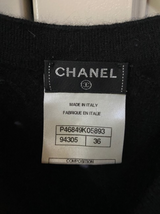 Chanel Short Sleeve Wool Sweater Slip on Dress
