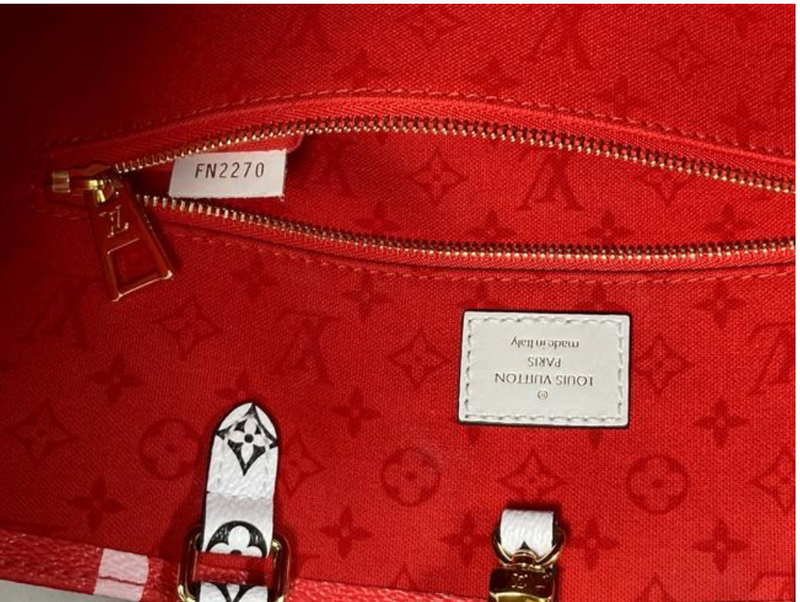 Louis Vuitton Red, White, Black, And Pink Crafty Giant Monogram