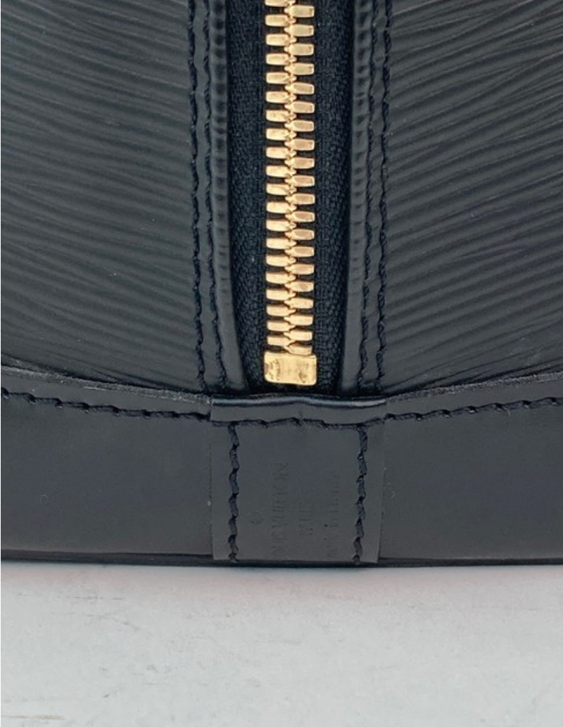 Louis Vuitton Epi Leather Alma PM in Black