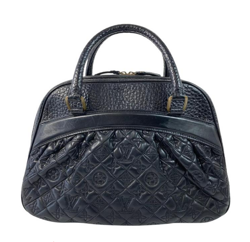 Louis Vuitton Limited Edition Black Monogram Leather Mizi Bag