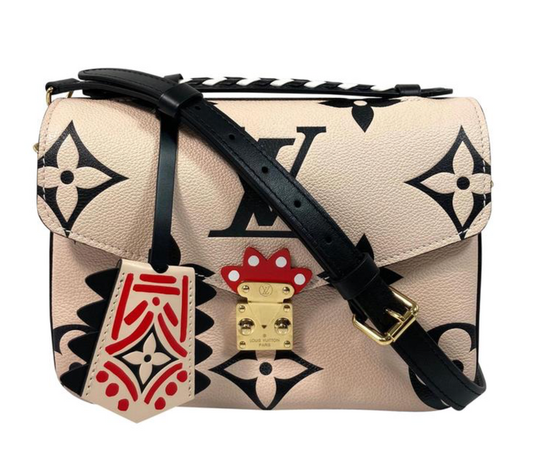 Louis Vuitton Limited Edition Crafty Monogram Metis in White