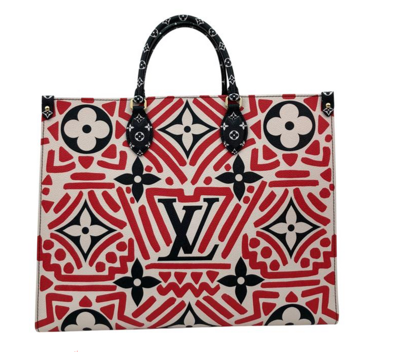 Louis Vuitton Monogram Giant Crafty Onthego GM in Cream Red – Chicago  Consignment