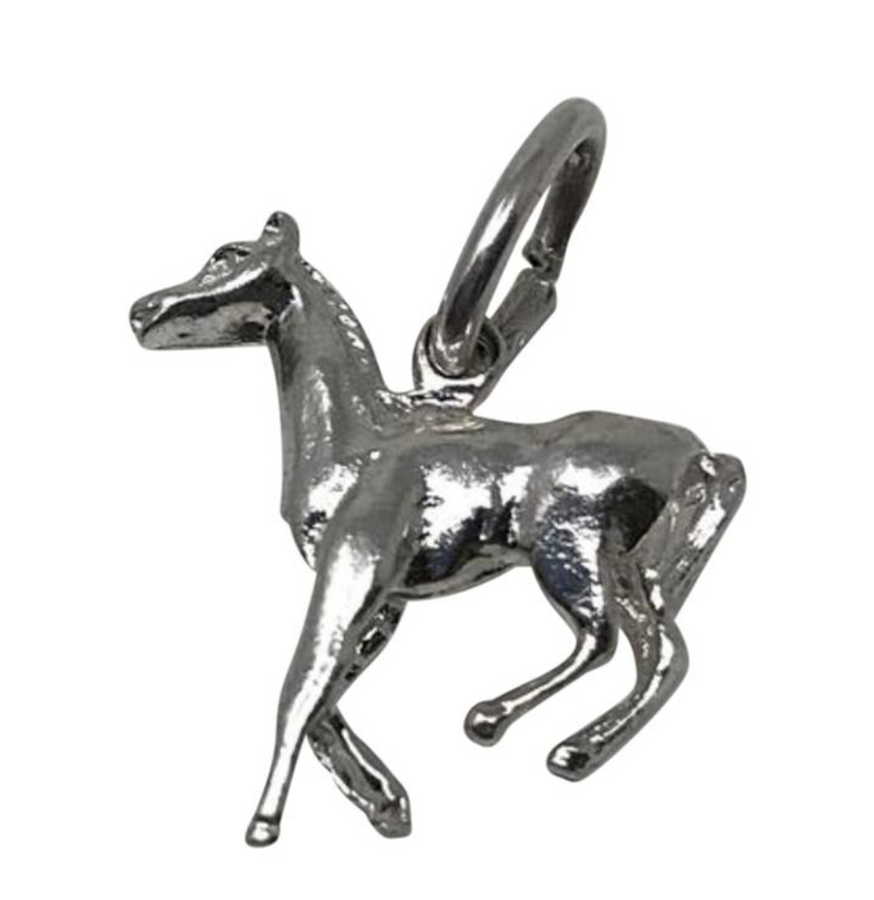Vintage Sterling Silver Running Horse Charm/pendant