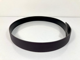 Hermes Reversible Pebbled Leather Belt in Black and Dark Purple