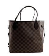 Louis Vuitton Damier Ebene Neverfull MM with Rose Ballerine