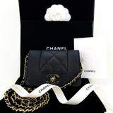Chanel Caviar Leather CC Mini in Black 2020 Collection