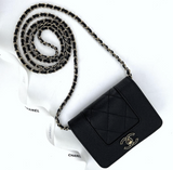 Chanel Caviar Leather CC Mini in Black 2020 Collection
