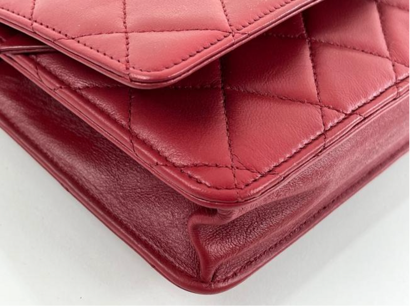 Chanel woc 2025 red lambskin