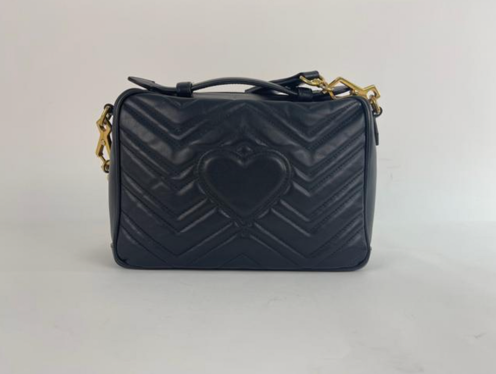 【関税&送料込】Gucci Gg Marmont Small Quilted Leather Shoul Gucci Quilted Leather GG Marmont Small Shoulder Bag in Black