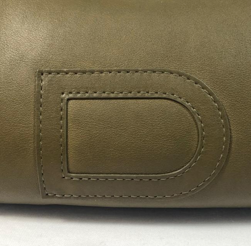 Delvaux Soft Leather Depose in Olive Crossbody Belt Bag