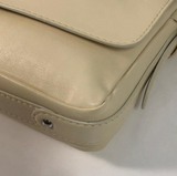 Delvaux Soft Leather Depose Shoulder Bag in Ivory