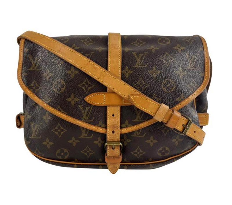 Louis Vuitton Monogram Saumur 30 Shoulder Bag Brown